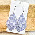 Summer Sails Leather Layered Vale Earrings