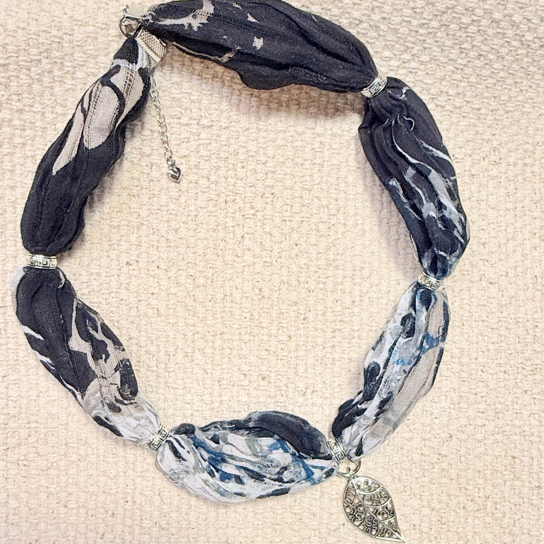 Midnight Meadow Scarf Necklace