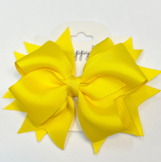 Yellow Ribbon 5 Inch Bow