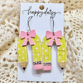 Back to School Pencil Arch  & Bow Earrings
