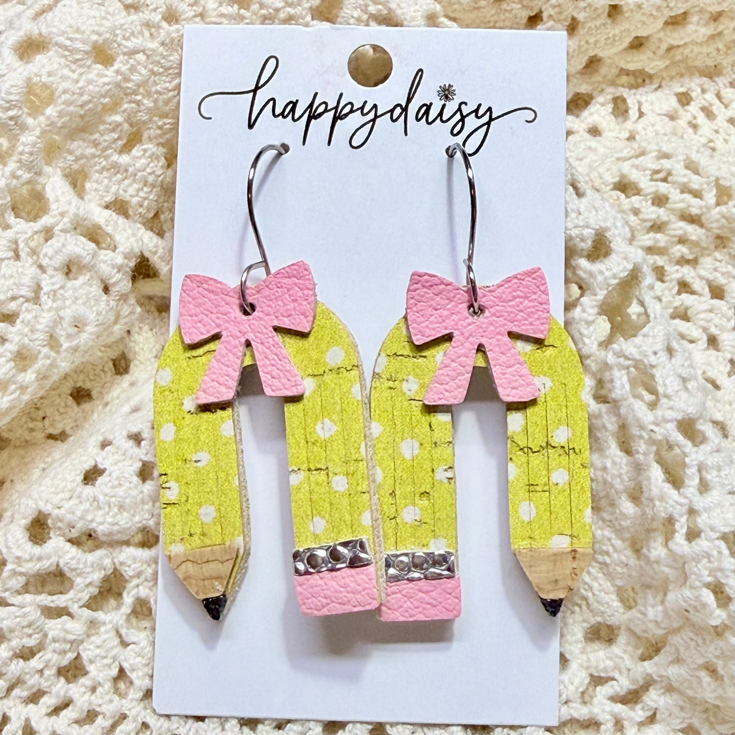 Back to School Pencil Arch  & Bow Earrings