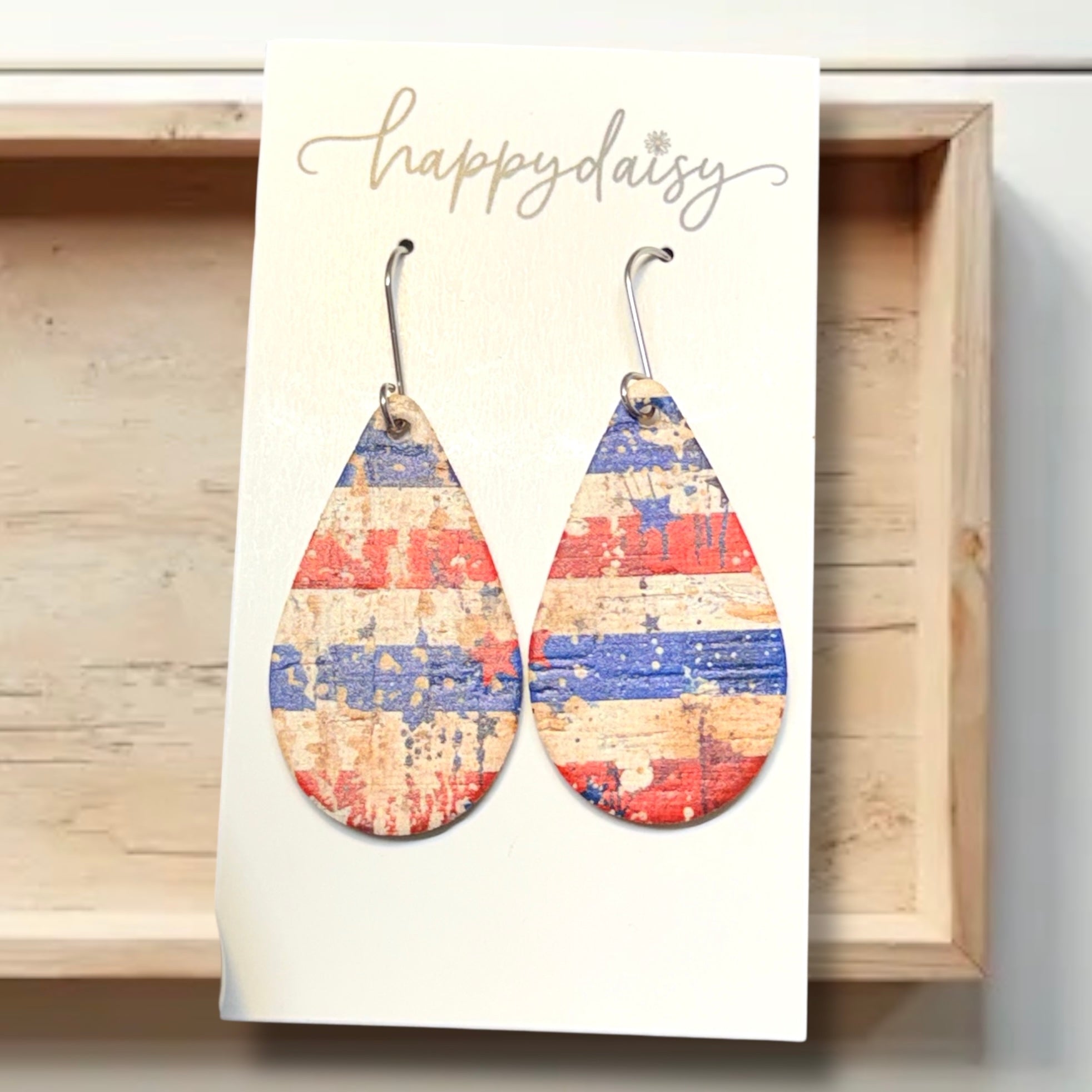 Rustic Glory Teardrop Earrings