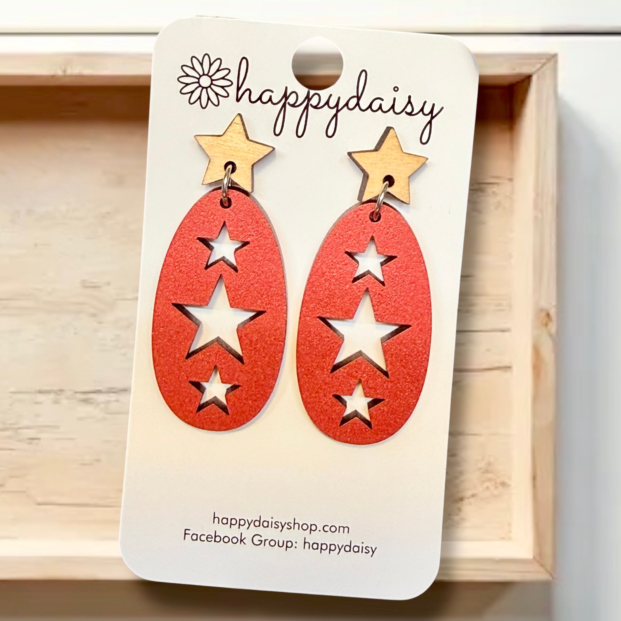 Americana Star Cutout Earrings