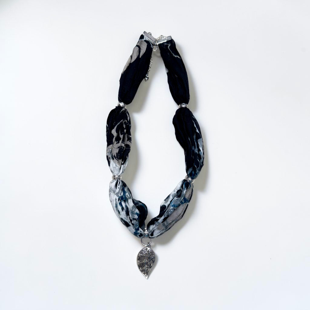 Midnight Meadow Scarf Necklace