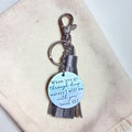Faith "Deep Waters" Scripture Tassel Bag Charm