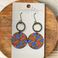 Americana Barn Quilt Earrings
